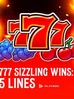 777 Sizzling Wins: 5 lines